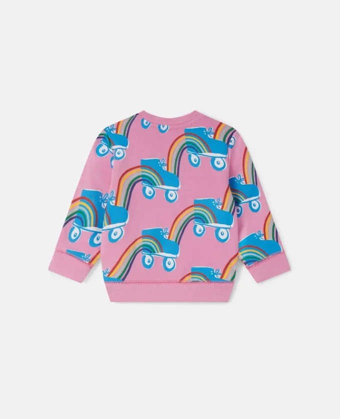 Rollerskate Rainbow Print Sweatshirt