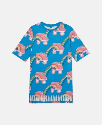 Rollerskate Rainbow Print T-Shirt