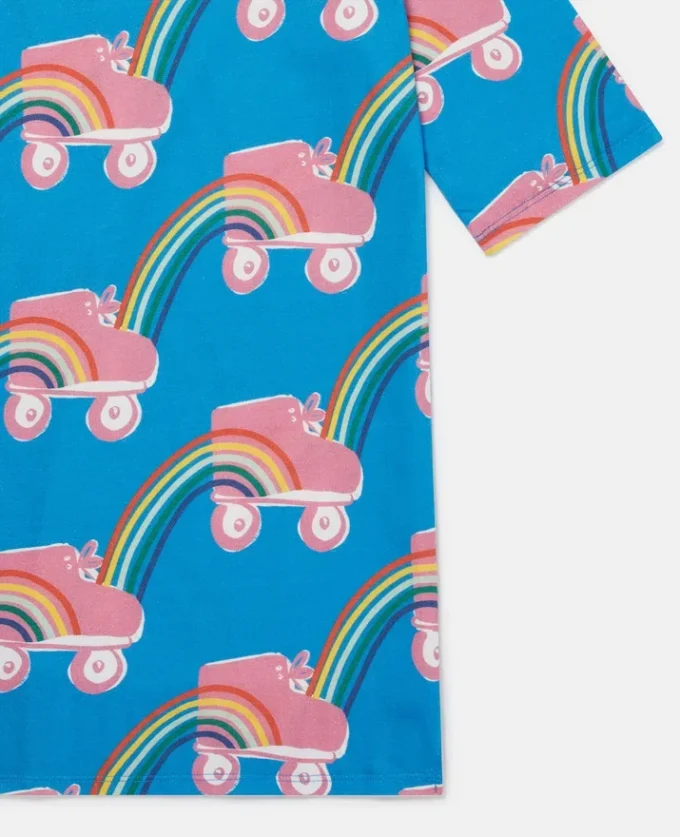 Rollerskate Rainbow Print T-Shirt