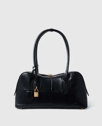 Ryder Crocodile-Embossed Shoulder Bag Ryder Crocodile-Embossed Shoulder Bag