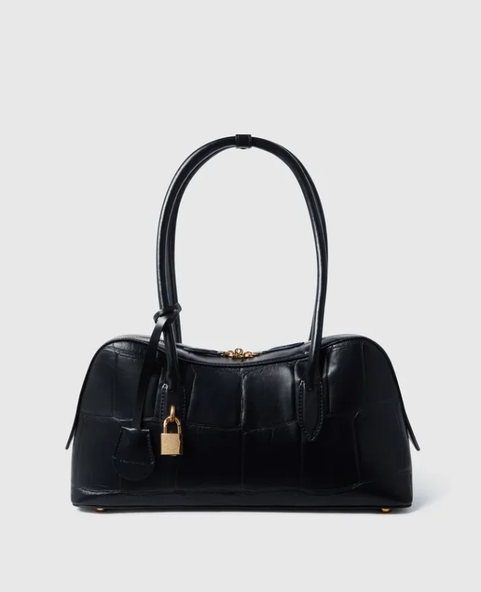 Ryder Crocodile-Embossed Shoulder Bag Ryder Crocodile-Embossed Shoulder Bag