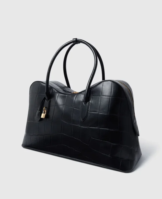 Ryder Crocodile-Embossed Weekender Bag Ryder Crocodile-Embossed Weekender Bag