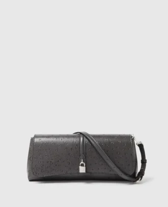 Ryder Ostrich Pochette Shoulder Bag Ryder Ostrich Pochette Shoulder Bag