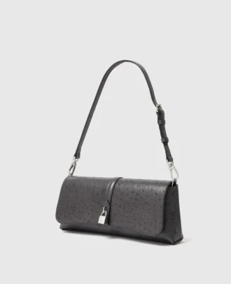 Ryder Ostrich Pochette Shoulder Bag Ryder Ostrich Pochette Shoulder Bag
