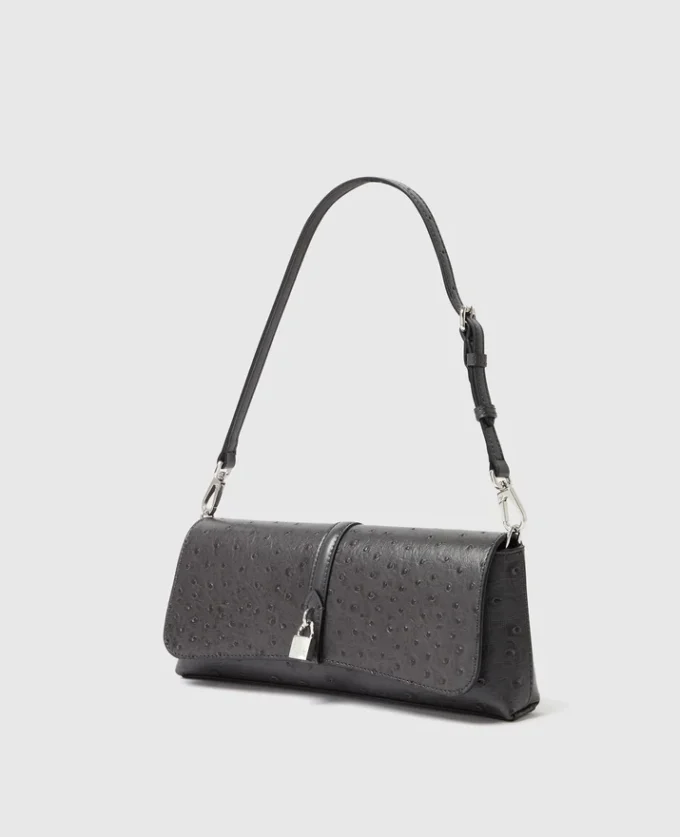 Ryder Ostrich Pochette Shoulder Bag Ryder Ostrich Pochette Shoulder Bag