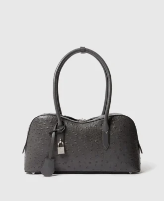 Ryder Ostrich Shoulder Bag