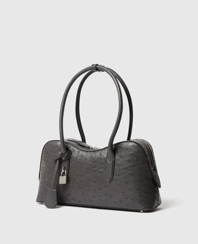 Ryder Ostrich Shoulder Bag Ryder Ostrich Shoulder Bag