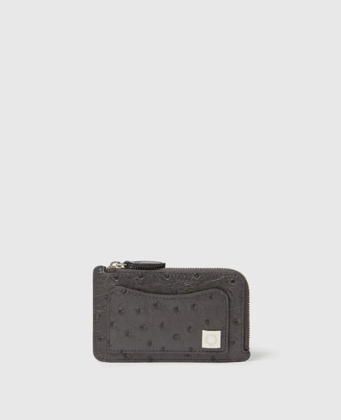 Ryder Ostrich Zip Cardholder Ryder Ostrich Zip Cardholder
