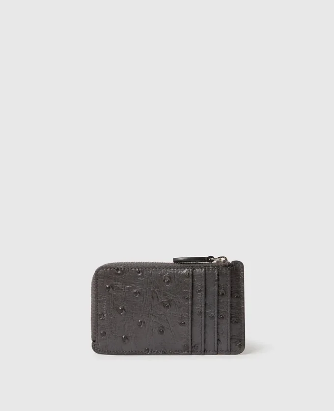 Ryder Ostrich Zip Cardholder Ryder Ostrich Zip Cardholder