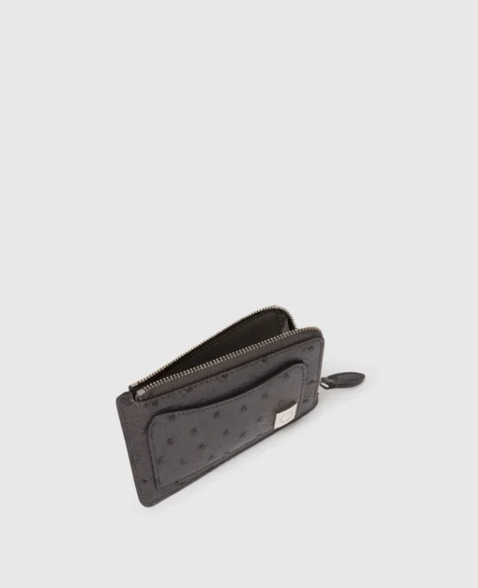 Ryder Ostrich Zip Cardholder Ryder Ostrich Zip Cardholder