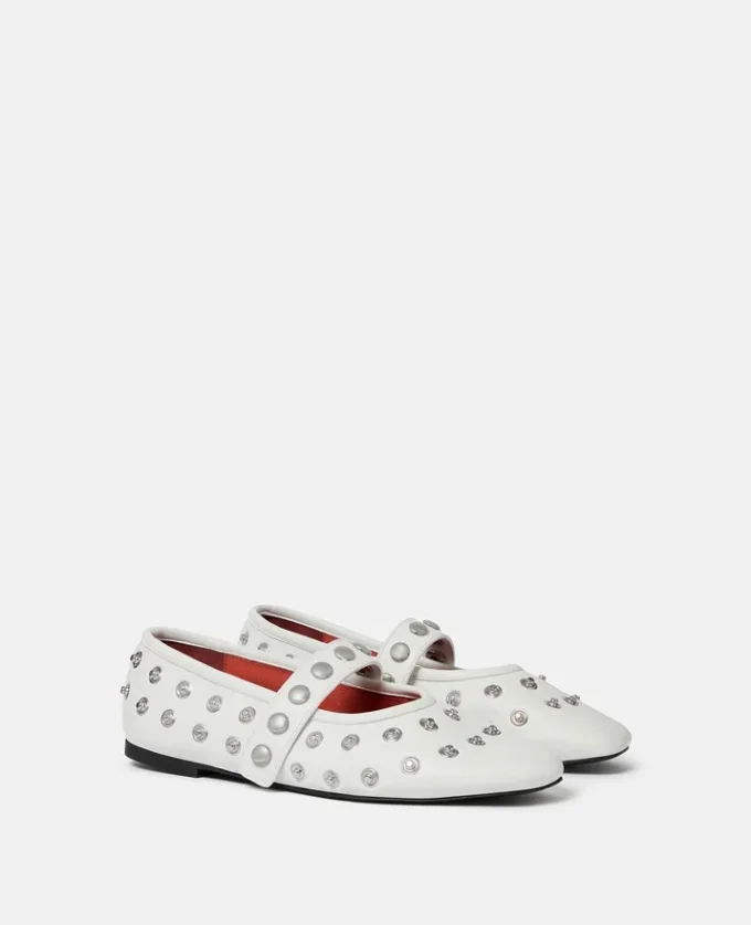 Ryder Popper-Studded Ballet Flats Ryder Popper-Studded Ballet Flats