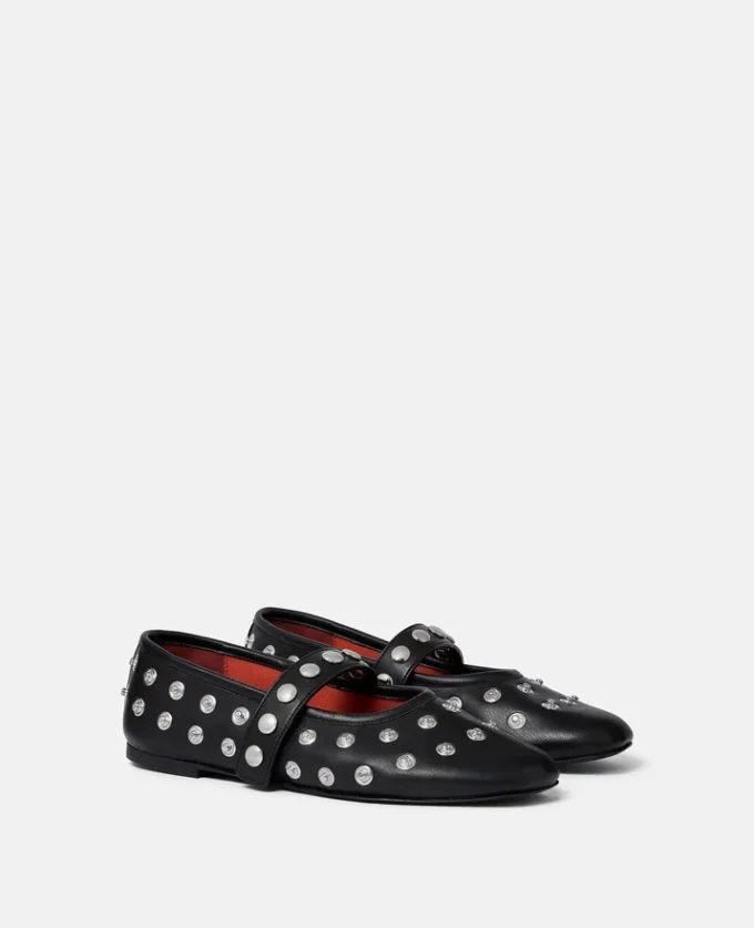 Ryder Popper-Studded Ballet Flats Ryder Popper-Studded Ballet Flats