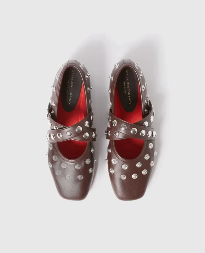Ryder Popper-Studded Ballet Flats Ryder Popper-Studded Ballet Flats