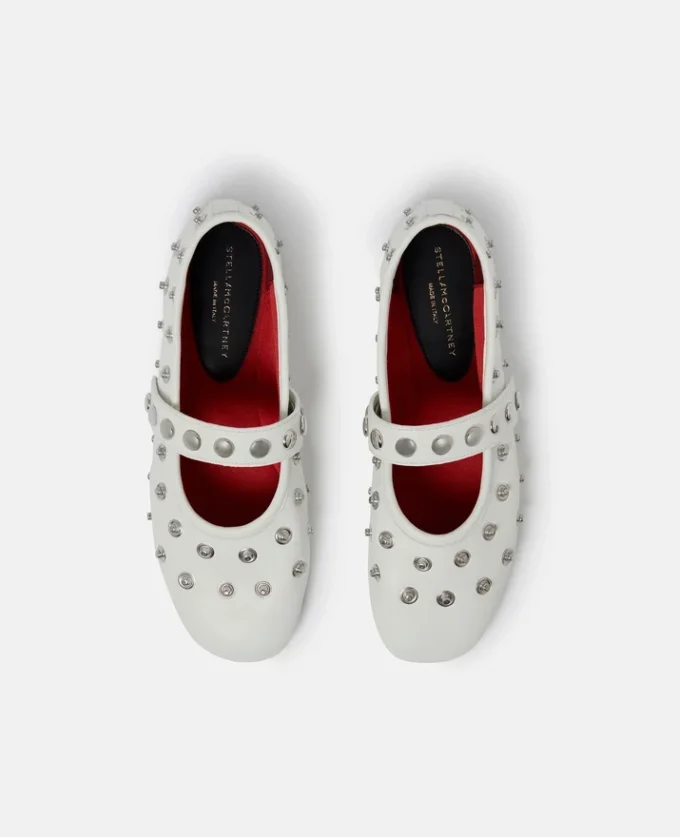 Ryder Popper-Studded Ballet Flats Ryder Popper-Studded Ballet Flats