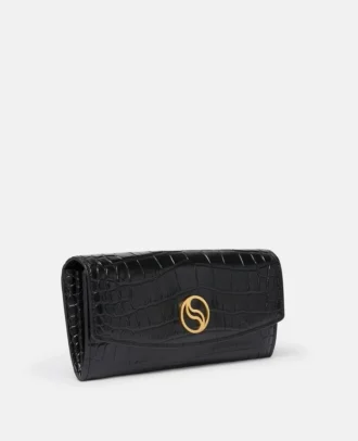 S-Wave Croc-Effect Continental Wallet S-Wave Croc-Effect Continental Wallet