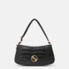 S-Wave Croc-Effect Embossed Shoulder Bag S-Wave Croc-Effect Embossed Shoulder Bag