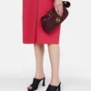 S-Wave Croc-Effect Embossed Shoulder Bag S-Wave Croc-Effect Embossed Shoulder Bag