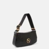 S-Wave Croc-Effect Embossed Shoulder Bag S-Wave Croc-Effect Embossed Shoulder Bag