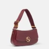 S-Wave Croc-Effect Embossed Shoulder Bag S-Wave Croc-Effect Embossed Shoulder Bag