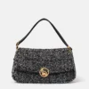 S-Wave Padded Tweed Shoulder Bag S-Wave Padded Tweed Shoulder Bag