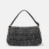 S-Wave Padded Tweed Shoulder Bag S-Wave Padded Tweed Shoulder Bag