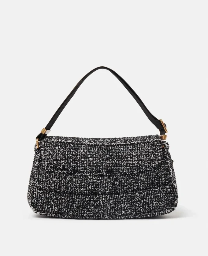 S-Wave Padded Tweed Shoulder Bag S-Wave Padded Tweed Shoulder Bag