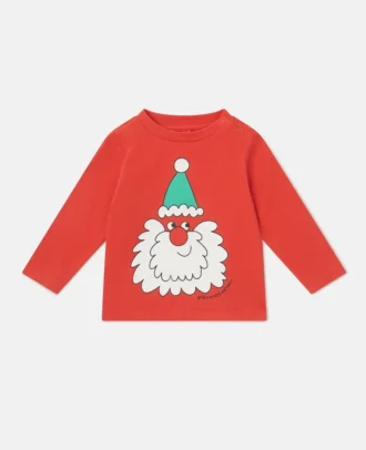 Santa Graphic Long-Sleeve Top