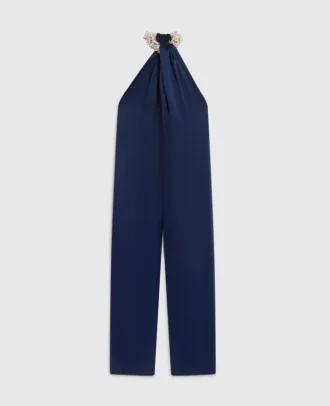 Satin Halterneck Jumpsuit