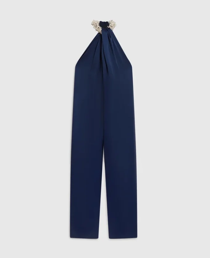 Satin Halterneck Jumpsuit Satin Halterneck Jumpsuit