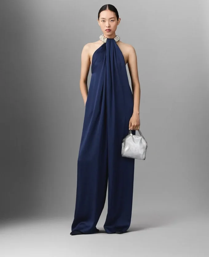 Satin Halterneck Jumpsuit Satin Halterneck Jumpsuit