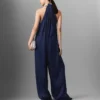 Satin Halterneck Jumpsuit Satin Halterneck Jumpsuit
