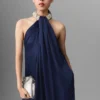 Satin Halterneck Jumpsuit Satin Halterneck Jumpsuit