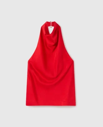 Satin halterneck Top