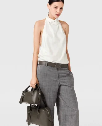 Satin halterneck Top