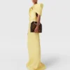 Satin Wrapped Short-Sleeve Maxi Dress Satin Wrapped Short-Sleeve Maxi Dress