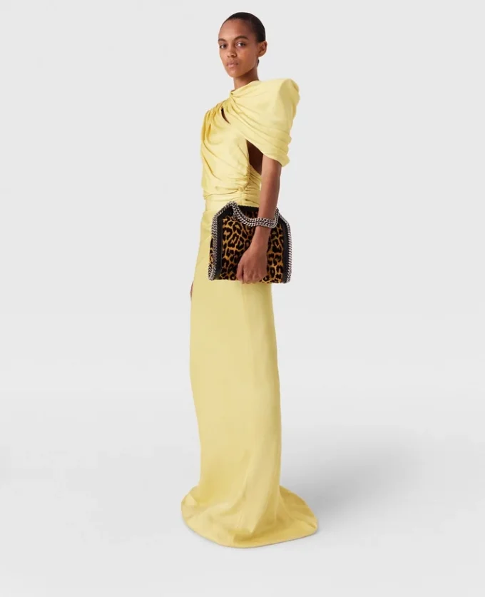 Satin Wrapped Short-Sleeve Maxi Dress Satin Wrapped Short-Sleeve Maxi Dress