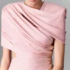 Satin Wrapped Short-Sleeve Maxi Dress Satin Wrapped Short-Sleeve Maxi Dress