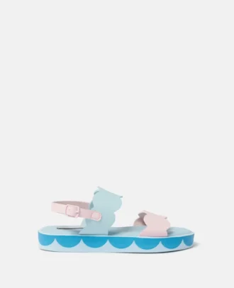 Scalloped Ankle-Buckle Sandals Scalloped Ankle-Buckle Sandals