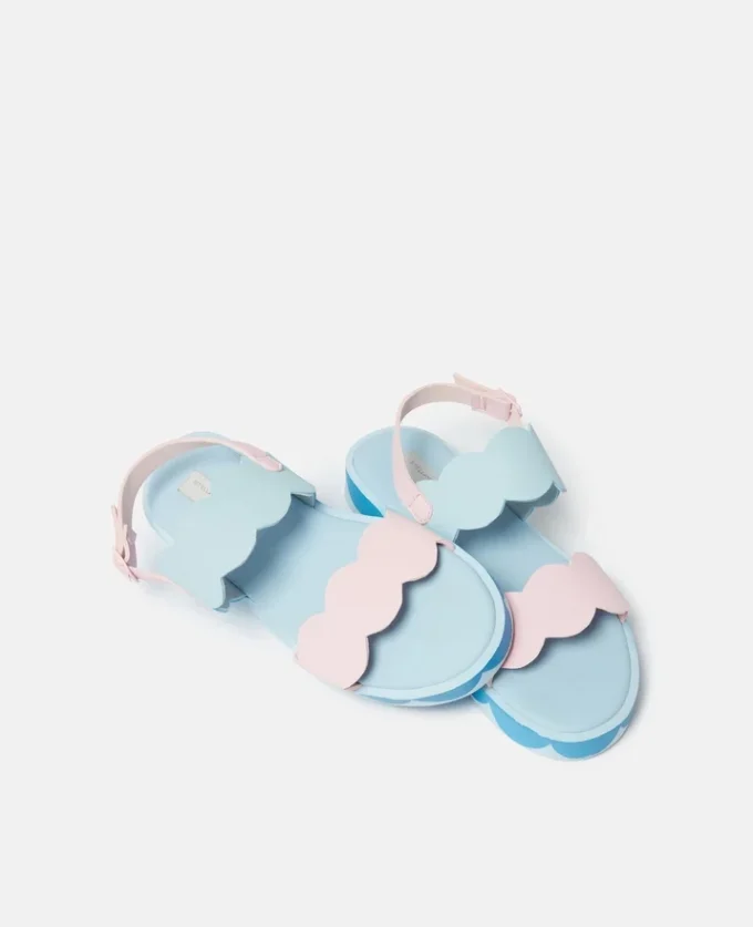 Scalloped Ankle-Buckle Sandals Scalloped Ankle-Buckle Sandals