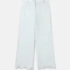Scalloped Edge Wide Leg Trousers Scalloped Edge Wide Leg Trousers