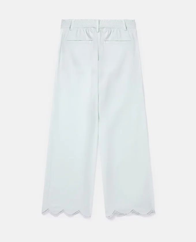 Scalloped Edge Wide Leg Trousers Scalloped Edge Wide Leg Trousers