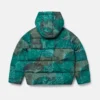 Scribble Print Hooded Puffer Coat Scribble Print Hooded Puffer Coat