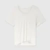 Semi-Sheer Knit Crewneck T-Shirt Semi-Sheer Knit Crewneck T-Shirt