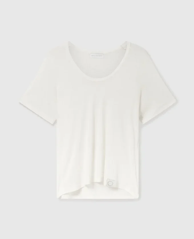 Semi-Sheer Knit Crewneck T-Shirt Semi-Sheer Knit Crewneck T-Shirt