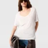 Semi-Sheer Knit Crewneck T-Shirt Semi-Sheer Knit Crewneck T-Shirt