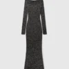 Sequin Off-Shoulder Floor-Length Dress Sequin Off-Shoulder Floor-Length Dress