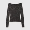 Sequin Off-Shoulder Sweater Sequin Off-Shoulder Sweater