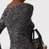 Sequin Off-Shoulder Sweater Sequin Off-Shoulder Sweater