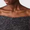 Sequin Off-Shoulder Sweater Sequin Off-Shoulder Sweater