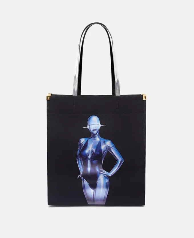 Sexy Robot Graphic Organic Cotton Canvas Tote Bag Sexy Robot Graphic Organic Cotton Canvas Tote Bag